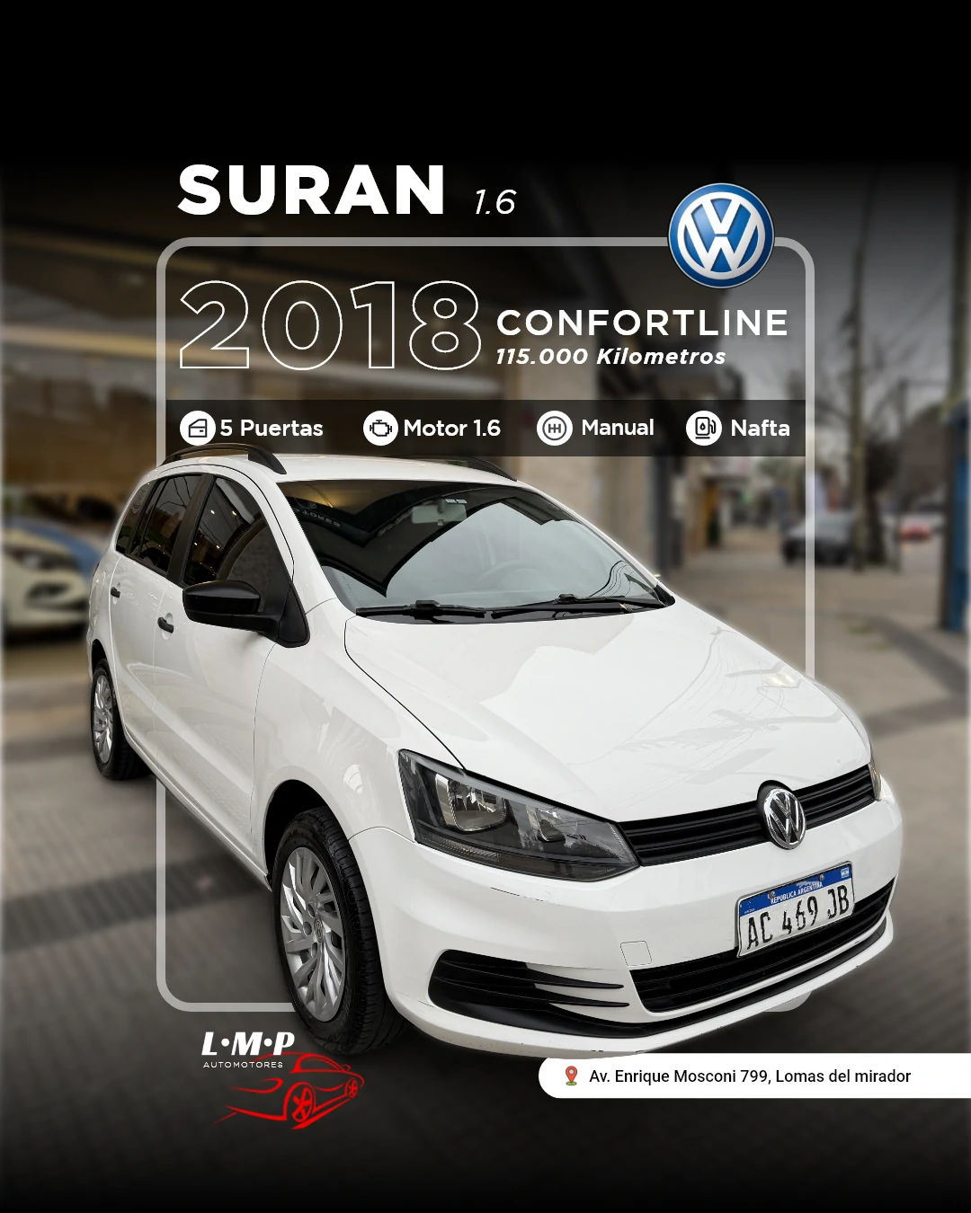 Volkswagen Suran 1.6 Confortline 2018