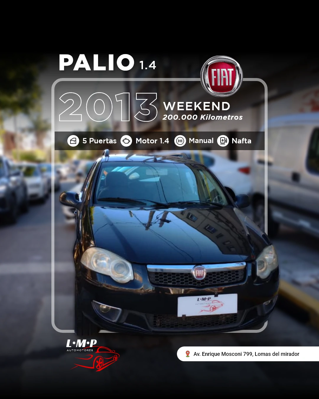 Fiat Palio 1.4 Wee Attractive 2013