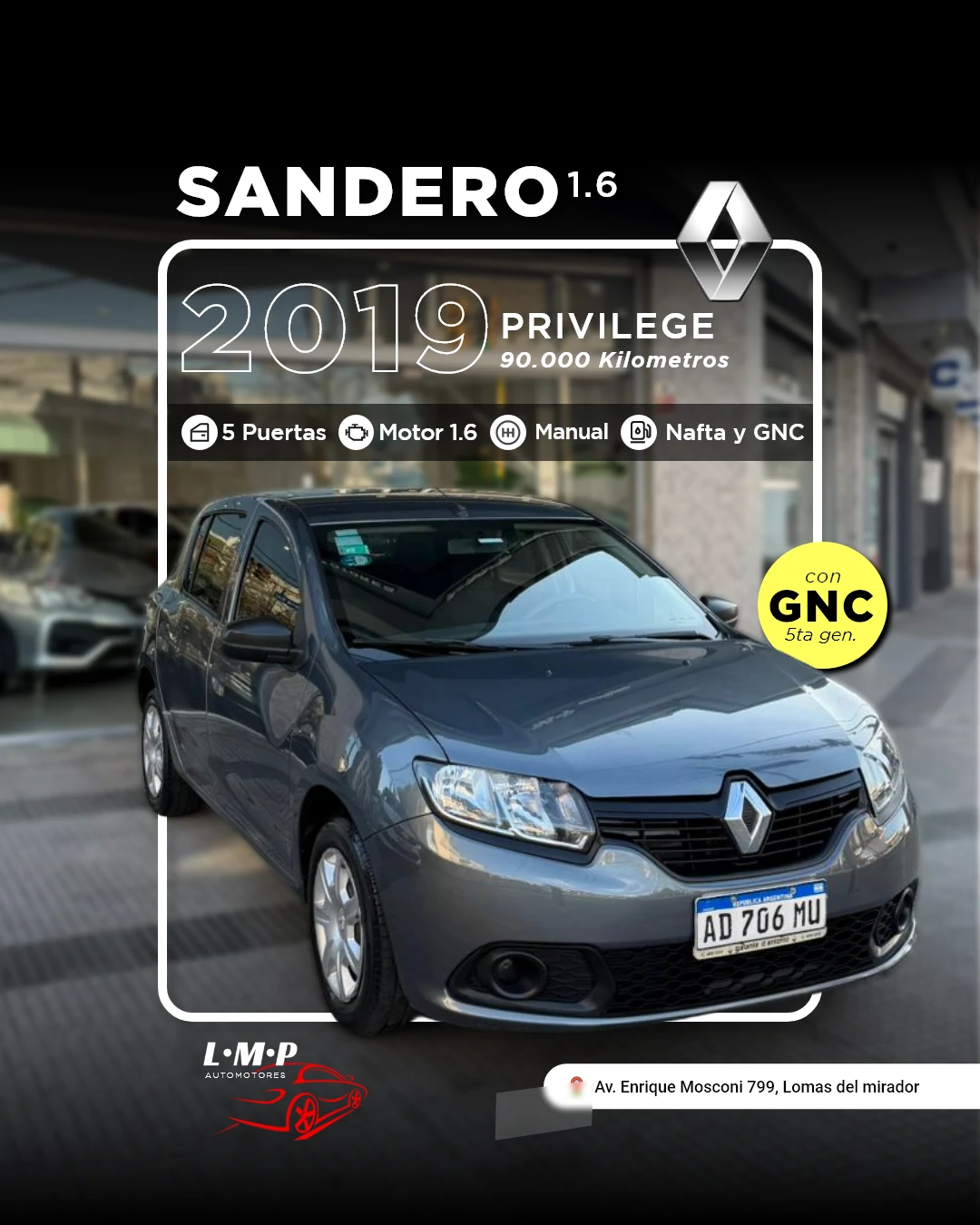 Renault Sandero 1.6 Privilege 2019